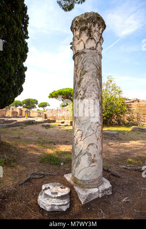 Ostia Antica Ostia Dorf, Rom, Latium, Italien Stockfoto