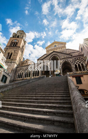 Kathedrale von Amalfi, Salerno, Kampanien, Italien Stockfoto