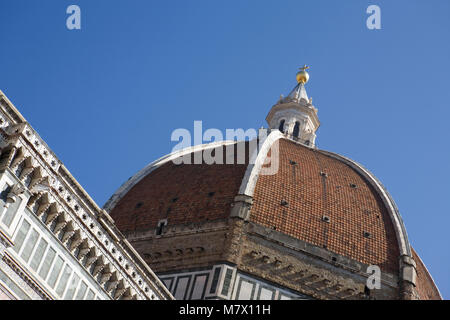 Die Kuppel des Duomo, Florenz, Toskana, Italien: immer noch der größte gemauerte Kuppel der Welt Stockfoto