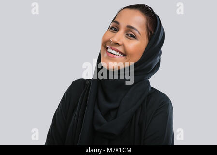 Schönen orientalischen Frau abaya Stockfoto