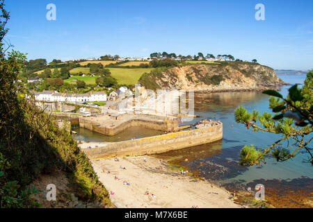 Mevagissey Hafen, St Austell, Cornwall, Großbritannien Stockfoto