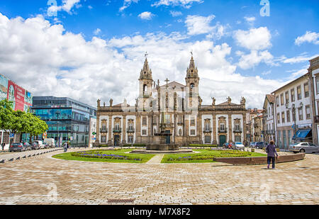 BRAGA, PORTUGAL - 18. JUNI 2016: Sao Marcos Krankenhaus Kirche (Igreja do São Marcos) in Braga, Portugal Stockfoto