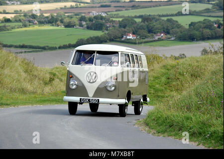 1962 VW Typ 1 Split Screen Devon Caravette Wohnmobil Stockfoto