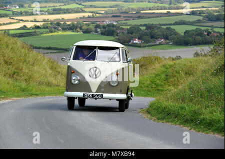 1962 VW Typ 1 Split Screen Devon Caravette Wohnmobil Stockfoto