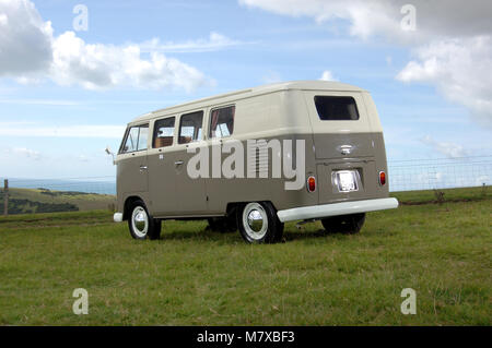 1962 VW Typ 1 Split Screen Devon Caravette Wohnmobil Stockfoto