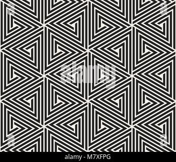 Vektor nahtlose Muster. Moderne, elegante abstrakte Textur. Wiederkehrende geometrische Tiling aus gestreiften Elemente Stock Vektor