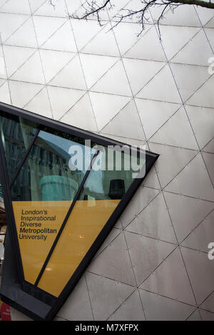 London Metropolitan University Gebäude auf Holloway Road - London N7 Stockfoto