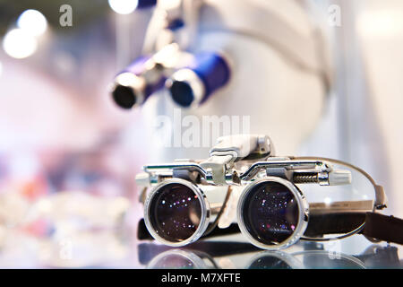 Brillengläser für Brillen closeup Stockfoto