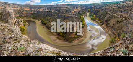 Parque Natural Hoces del río Duratón en la Provincia de Segovia (España) Stockfoto