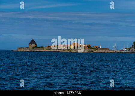 Christiansø ist eine kleine Insel östlich von Bornholm in der Ostsee und den östlichsten Punkt in Dänemark. Hat ein marinestützpunkt seit Jahrhunderten. Stockfoto