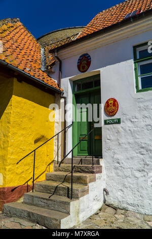 Christiansø ist eine kleine Insel östlich von Bornholm in der Ostsee und den östlichsten Punkt in Dänemark. Hat ein marinestützpunkt seit Jahrhunderten. Stockfoto