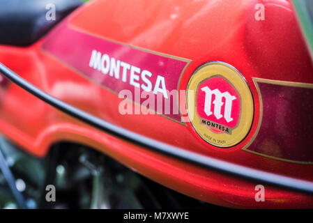 Moto antigua Montesa - alte Motorräder Montesa Stockfoto