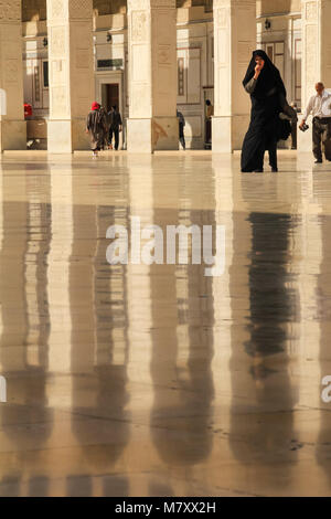 Die Omayyaden-moschee, die auch als die Große Moschee von Damaskus ist bekannt als eine der ältesten und größten Moscheen der Welt. Stockfoto