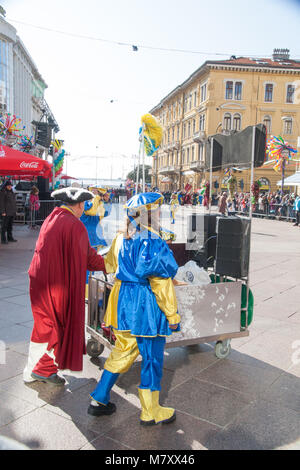 Karneval in Rijeka, Kroatien Stockfoto