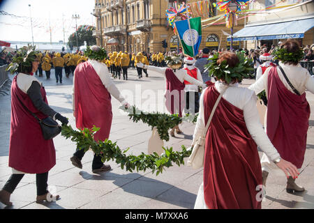 Karneval in Rijeka, Kroatien Stockfoto
