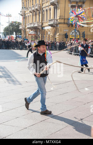 Karneval in Rijeka, Kroatien Stockfoto