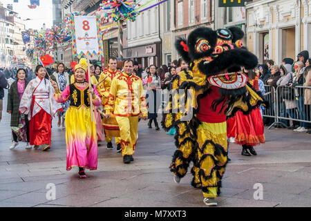 Karneval in Rijeka, Kroatien Stockfoto