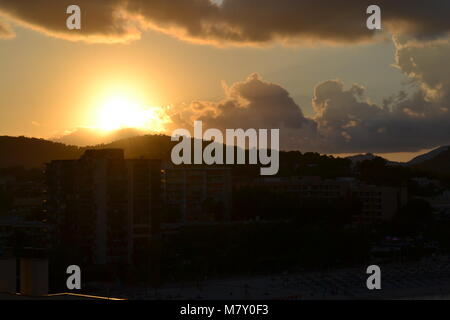 ''' Von Palma Palma Nova'' von Palma Kathedrale 'Schmerz' 'Balearen' 'Majorca'' Palma Hafen'. Stockfoto