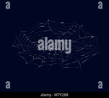 Arachnid cobweb isoliert Vektor icon Stock Vektor