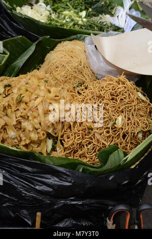 Gebratene Nudeln Jakarta Street Food Stockfoto