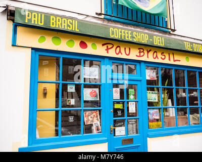 Pau Brasil, Brasilien Shop, Whitley, Reading, Berkshire, England. Stockfoto