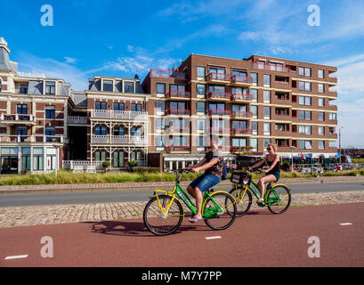 Radweg in Scheveningen, Den Haag, Südholland, Niederlande Stockfoto