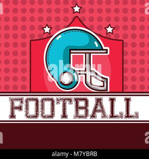 American Football rote Design Stock Vektor