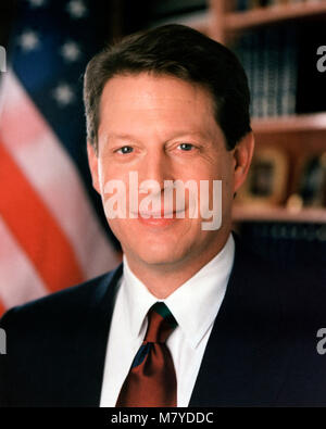 Al Gore (1948-). Portrait von Albert Arnold Gore Jr, der Vize - Präsident der USA unter Bill Clinton von 1993-2001. Offizielle Regierung Portrait, 1994. Stockfoto