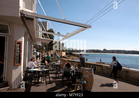 Bower restaurant Cabbage Tree Bay Manly Sydney New South Wales, Australien Stockfoto