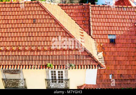 Roten Dächer von Portugal Stockfoto