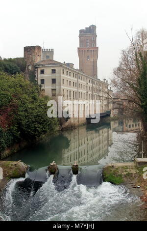 Padua, Italien - Januar 25, 2018: Galileo Sternwarte La Specola Turm in Padua Italien Stockfoto