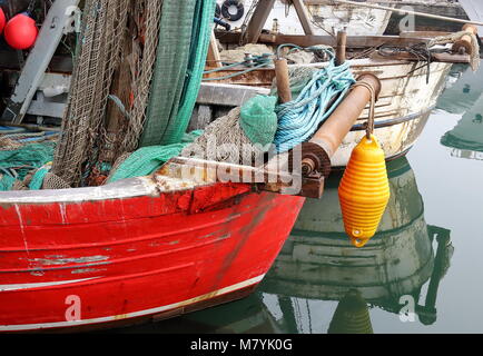 Chioggia, Italien. Ansicht der Fischer Boote in Chioggia, kleine Stadt in der Lagune von Venedig Stockfoto