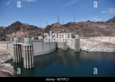 Hoover Dam, in der Nähe von Las Vegas, Vereinigte Staaten von Amerika Stockfoto