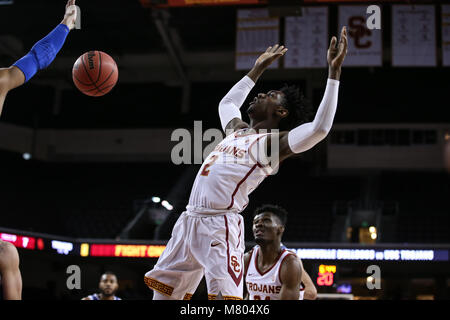 März 13, 2018 Los Angeles, CA.. Während der UNC Asheville vs USC Trojans bei Galen Center am 13. März 2018. (Foto durch Jevone Moore/Cal Sport Media) Stockfoto