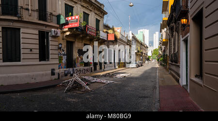 San Telmo ('Saint Pedro González Telmo") ist das älteste (Barrio) von Buenos Aires, Argentinien. Es ist eine gut erhaltene Bereich der Argentinischen Stockfoto