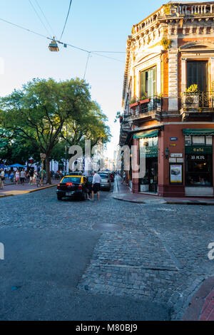 San Telmo ('Saint Pedro González Telmo") ist das älteste (Barrio) von Buenos Aires, Argentinien. Es ist eine gut erhaltene Bereich der Argentinischen Stockfoto