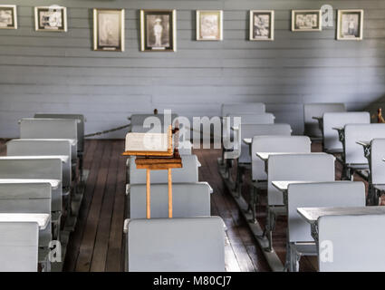 Saint-arailles, Kuba - September 1, 2017: Blick in die Klassenzimmer Fidel Castro als Kind besucht. Stockfoto