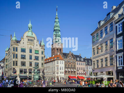 Dänemark, Seeland, Kopenhagen, Blick auf Amanger Square im Herzen von Kopenhagen. Stockfoto