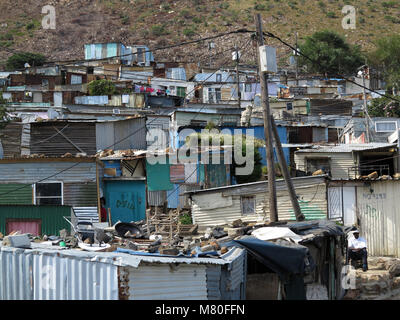 Haus in einem Township in der Nähe von Kapstadt, Südafrika Stockfoto