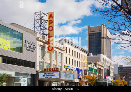 New York, USA, November 2016: Die berühmten Apollo Theater in Harlem, New York Stockfoto