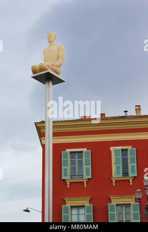 Central Square - Place Massena in Nizza, Frankreich, neues Wahrzeichen der Stadt Stockfoto