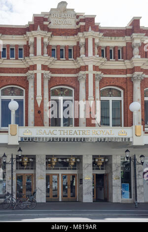 Isaac Theatre Royal (Wiederaufbau nach Erdbeben 2011), Gloucester Street, Christchurch, Canterbury, Neuseeland Stockfoto