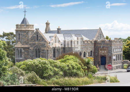 "Die Zeichen der Takahe' Restaurant & Funktion center, Hackthorne Straße, Cashmere Hills, Christchurch, Canterbury, Neuseeland Stockfoto