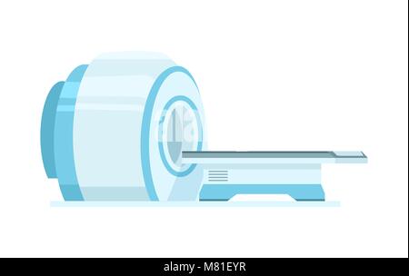 Berechnet die axiale Tomographie Maschine Scan Stock Vektor