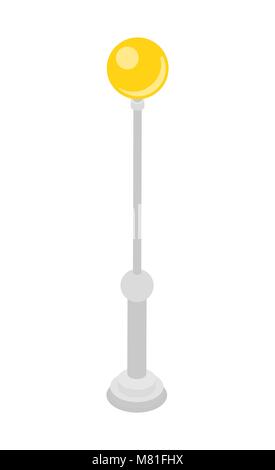 Stadt Laterne isometrische 3D-Symbol Stock Vektor