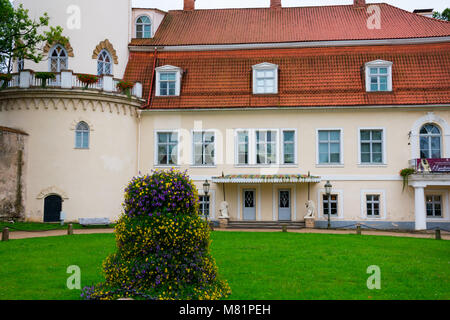 Cesis, Lettland. August 24, 2017. Wieder Neues Schloss Stockfoto