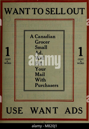 Kanadische Lebensmittelhändler Januar-Juni 1908 (1908) (14784719112) Stockfoto