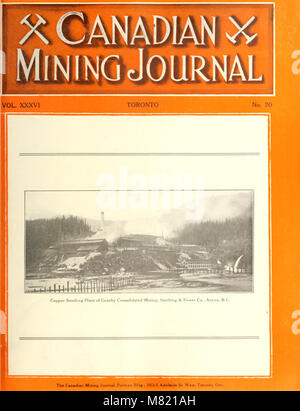 Canadian mining journal Juli-Dezember 1915 (1915) (14779798181) Stockfoto