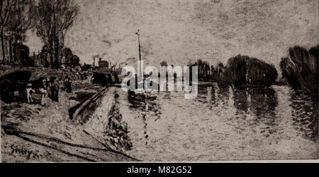 Katalog de Tableaux modernes, Aquarelle, Pastelle, Dessins - Gleichheit Bonvin, Daumier, Degas, Harpignies, Jongkind, Monet, Sisley, Vignon, etc. provenant de la collection de Feu M. P (AUL) EIN (ubry) (1897) (14802051403) Stockfoto