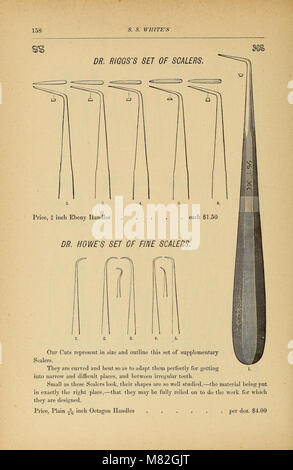 Katalog der zahnmedizinischen Materialien, Möbel, Instrumente, etc., zum Verkauf (1876) (14797351763) Stockfoto